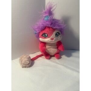 Popples Sunny Toy Pink Purple Furry Hair Character Stuffed Animal
